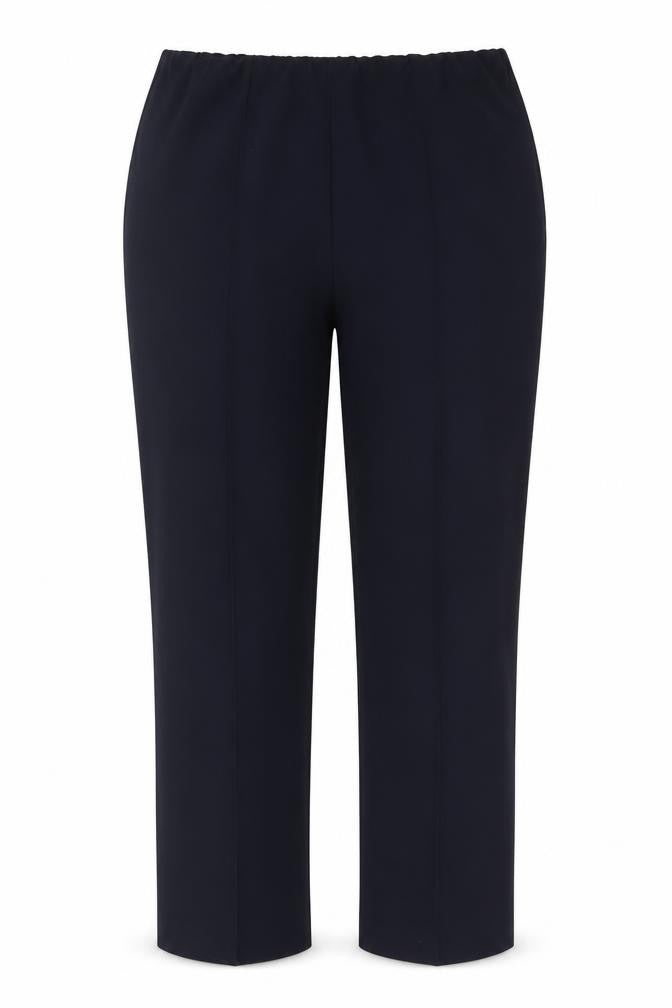 Front view of Bonmarché Women's Black Straight Trousers, size 16