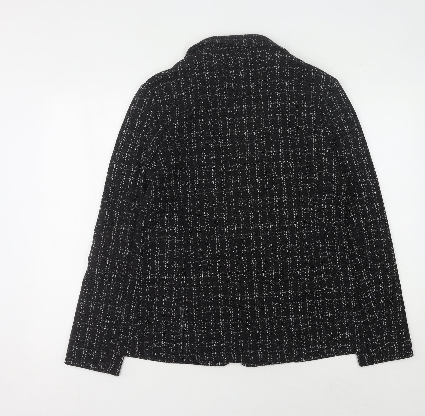 New Look Women's Black Tweed Blazer - Size 12