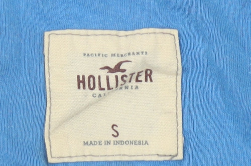 Hollister Women’s Blue Button-Up Henley Shirt, Size S