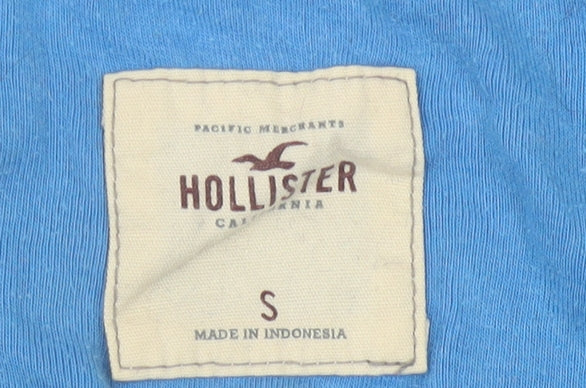 Hollister Women’s Blue Button-Up Henley Shirt, Size S