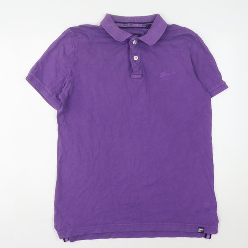 Superdry Men's Purple Polo Shirt L