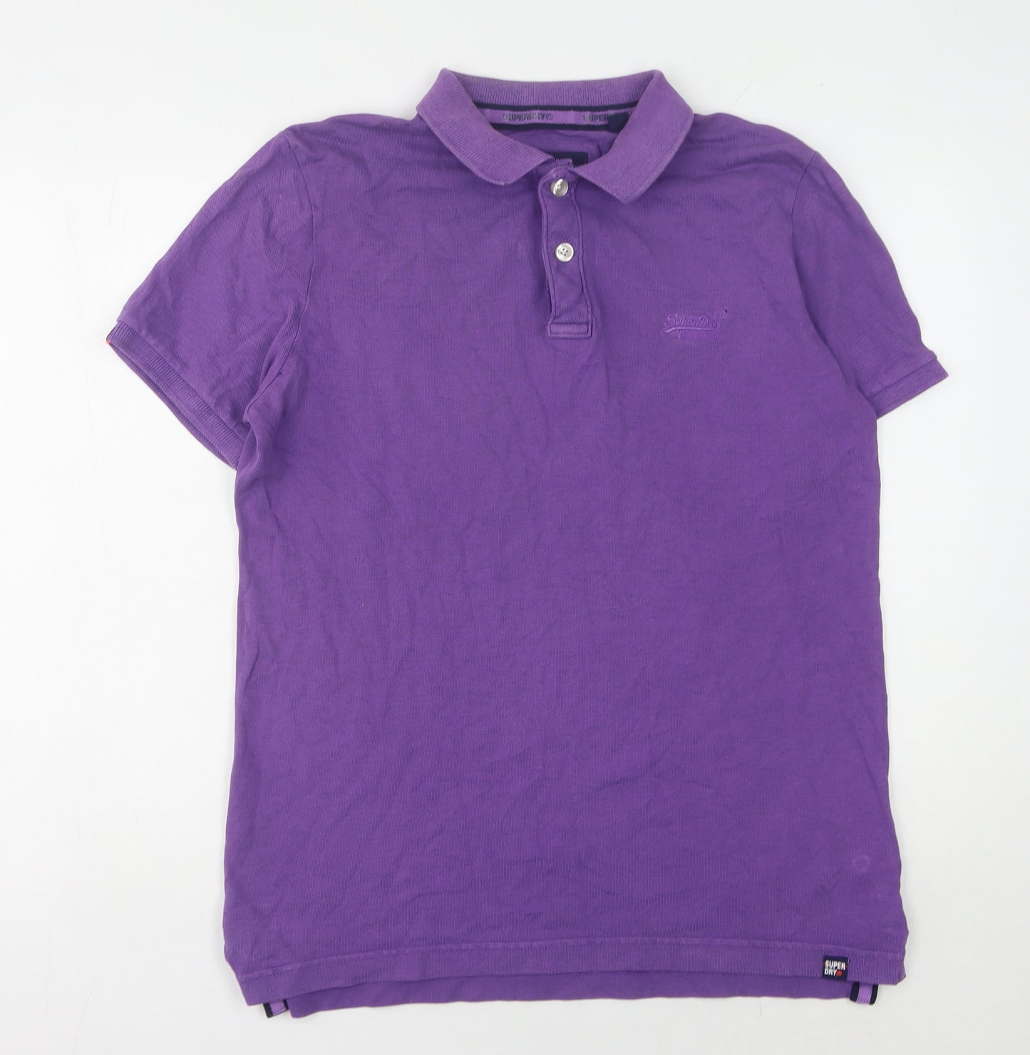 Superdry Men's Purple Polo Shirt L