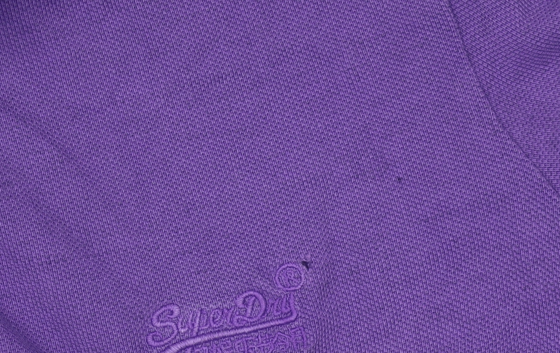 Superdry Men's Purple Polo Shirt L