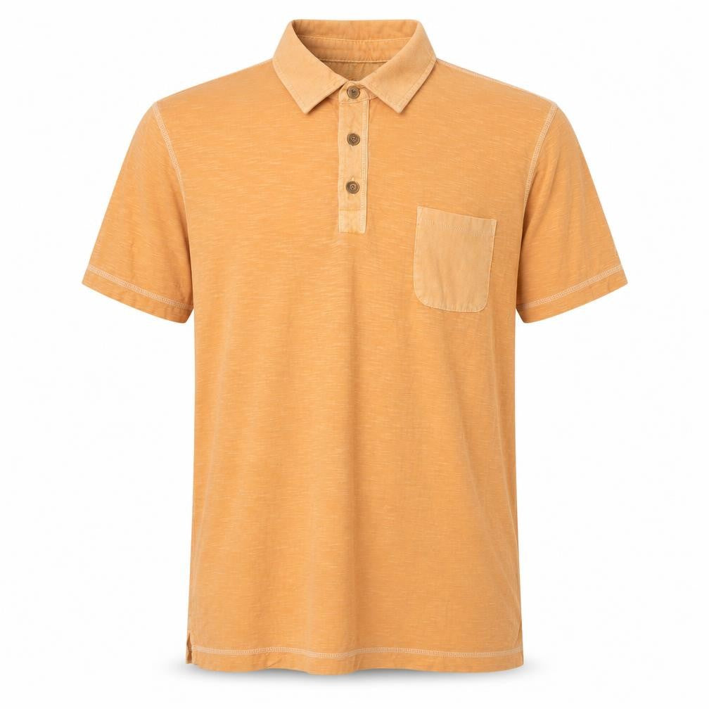 Debenhams Men's Orange Polo Shirt L, Short Sleeve