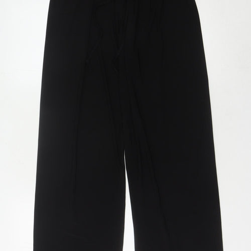 Saloo Women's Black Wide-Leg Trousers Size 16
