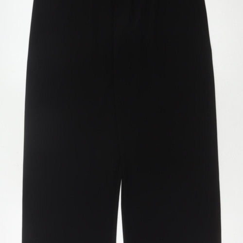 Saloo Women's Black Wide-Leg Trousers Size 16