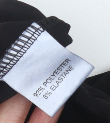 Saloo Women's Black Wide-Leg Trousers Size 16