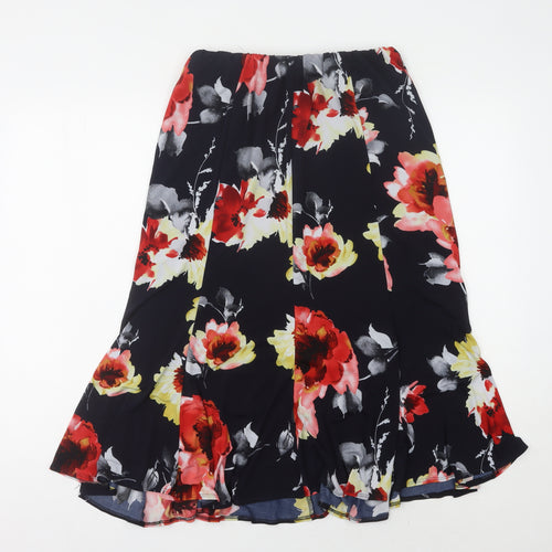 Saloos Women's Multicoloured Floral Midi Skirt Size 18