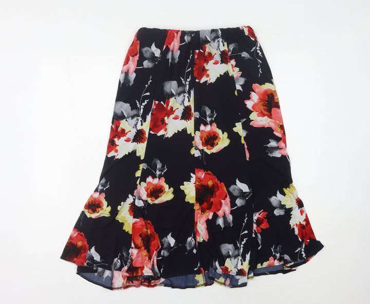 Saloos Women's Multicoloured Floral Midi Skirt Size 18