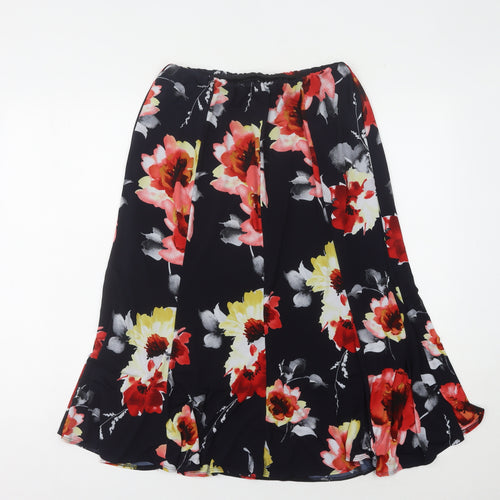 Saloos Women's Multicoloured Floral Midi Skirt Size 18