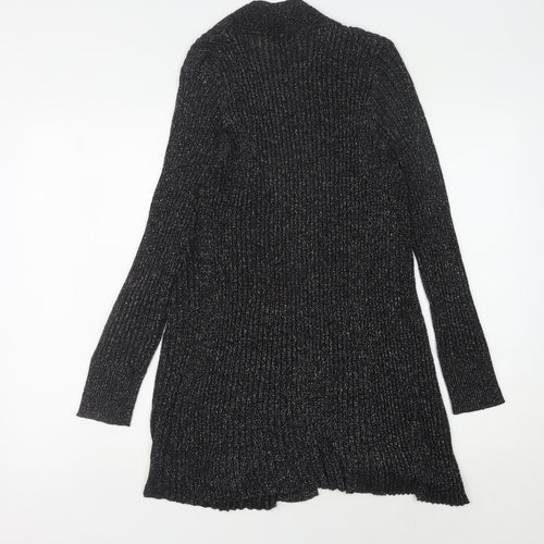 Bm Collection Black Women's Open Front Cardigan Medium Size