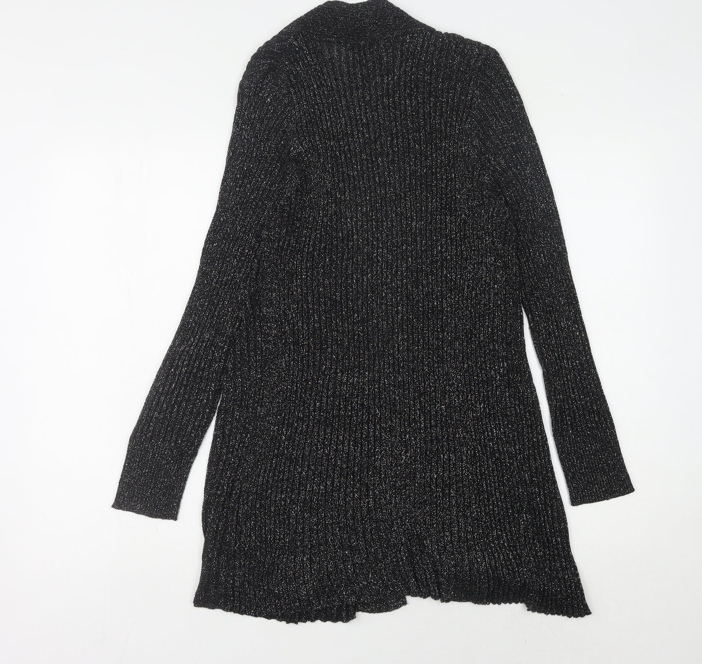 Bm Collection Black Women's Open Front Cardigan Medium Size