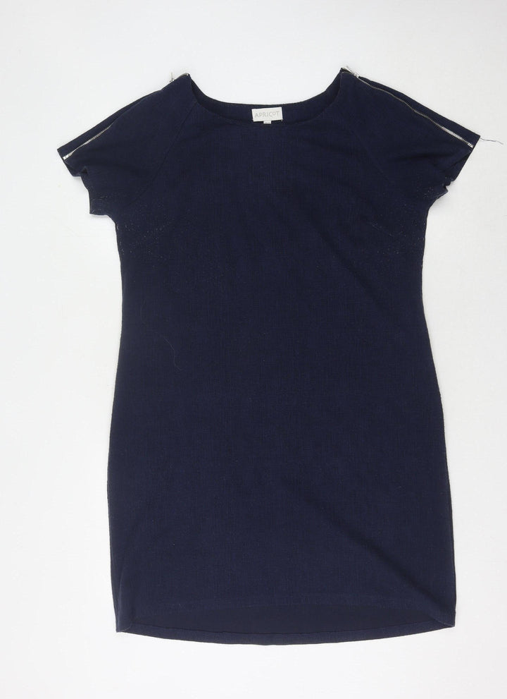 Apricot Women's Navy Blue Sheath Dress, UK 14, Short Sleeve
