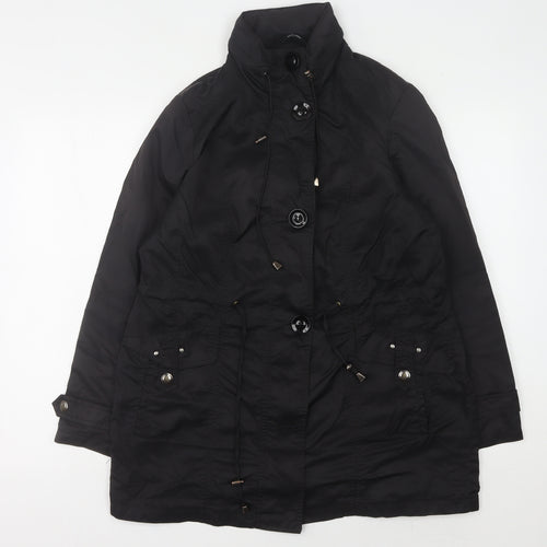 Inn Collection Women's Black Regular Raincoat Size 14