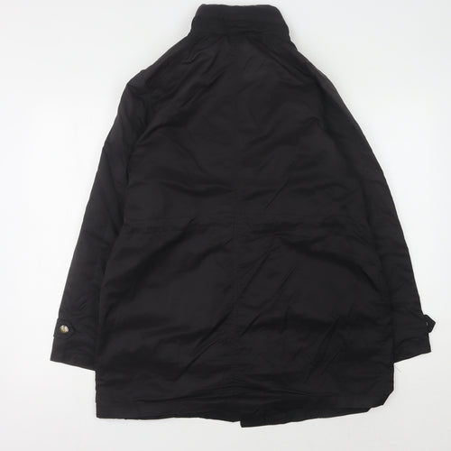 Inn Collection Women's Black Regular Raincoat Size 14
