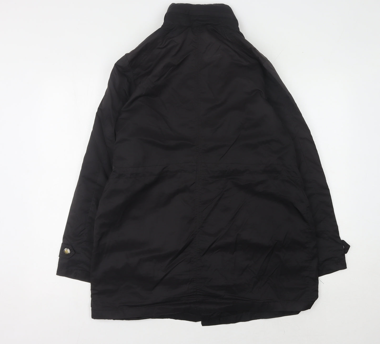 Inn Collection Women's Black Regular Raincoat Size 14