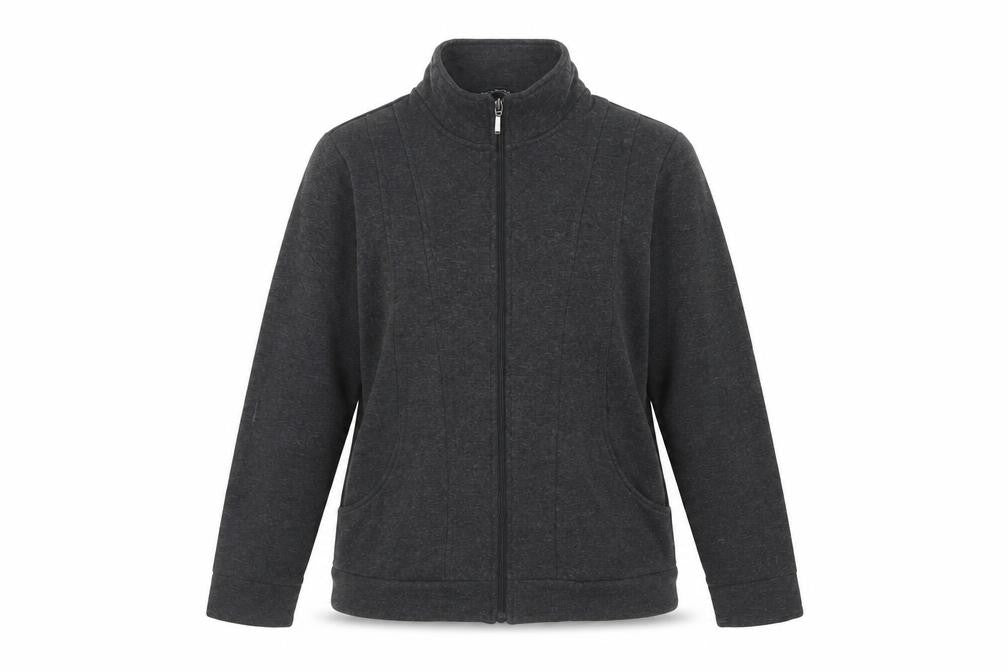 Front view of Bonmarché Women's Black Full Zip Sweatshirt M