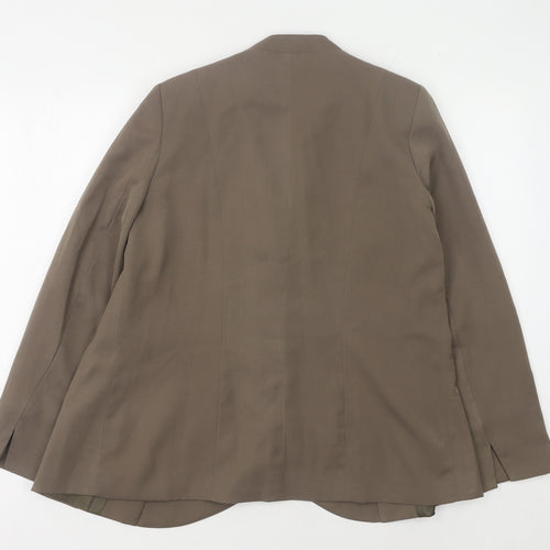 Bm Women's Brown Blazer Size 12 Lined Long Sleeve