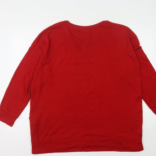 Next Women's Red Pullover Jumper Size 20 - Casual Comfort