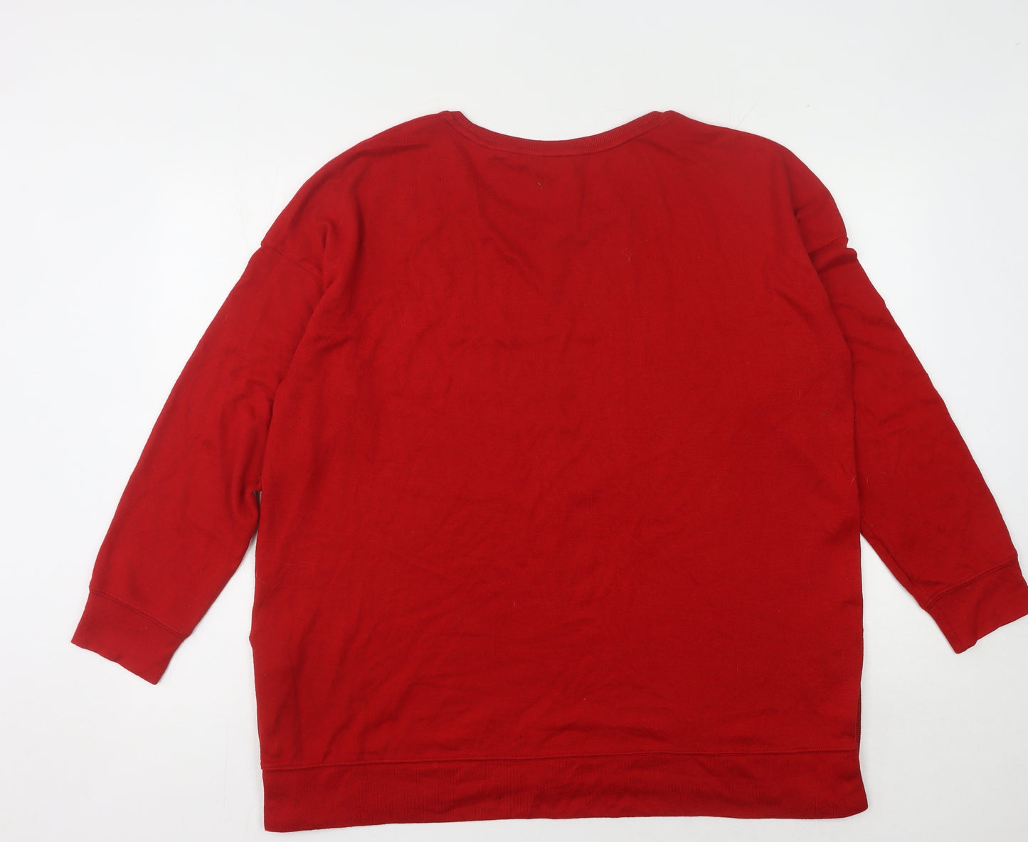 Next Women's Red Pullover Jumper Size 20 - Casual Comfort