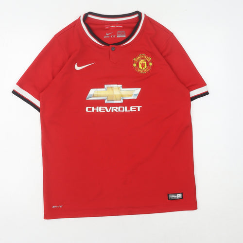 Nike Boys Red Football Jersey XL Polyester