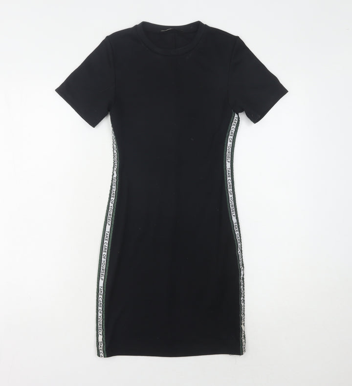 Pull&Bear Women's Black XS Casual Dress