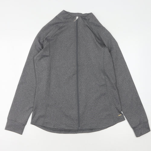 Dash Women's Grey Basic Jacket Size 14, Full Zip