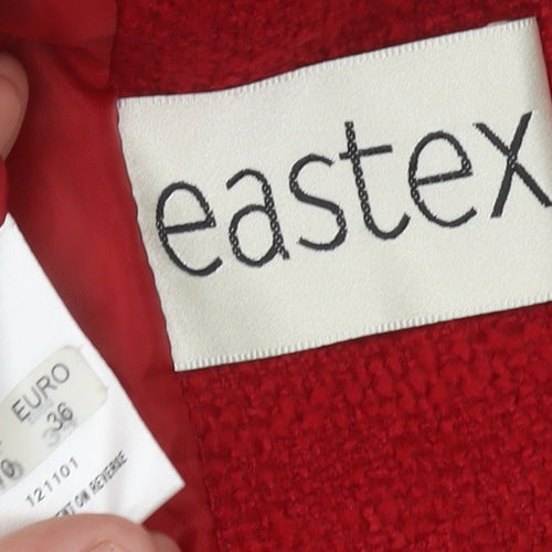 Eastex Women's Red Bouclé Blazer Size 10