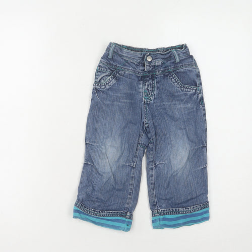 Next Boys Blue Cropped Jeans, Size 2 Years, Casual & Comfy