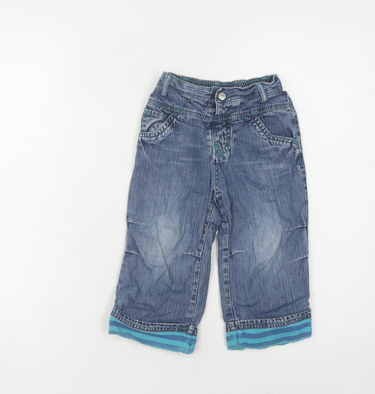 Next Boys Blue Cropped Jeans, Size 2 Years, Casual & Comfy