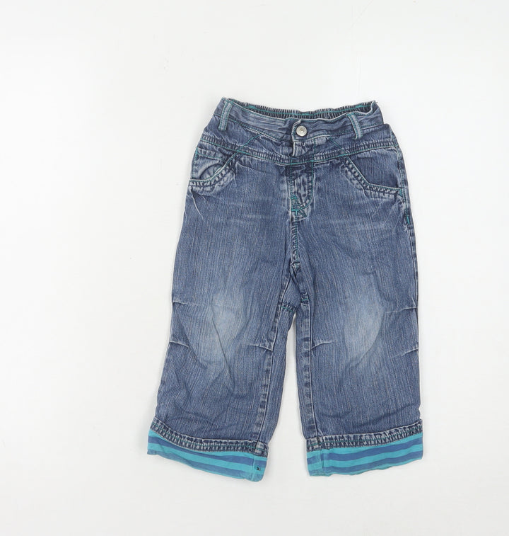 Next Boys Blue Cropped Jeans, Size 2 Years, Casual & Comfy