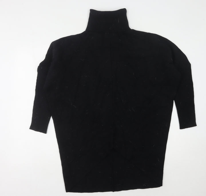 Blue Vanilla Women's Black Roll Neck Pullover Jumper
