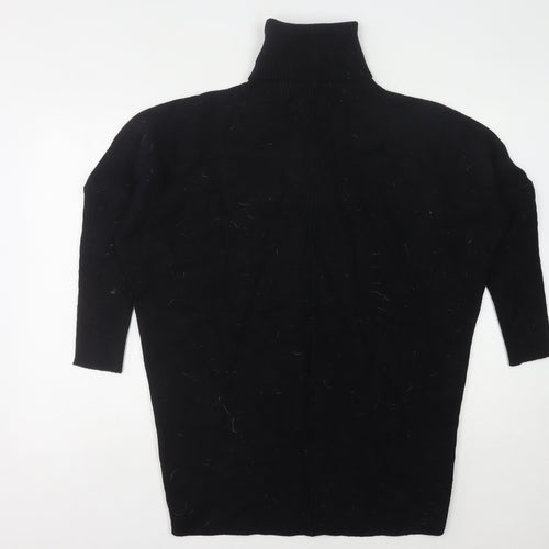 Blue Vanilla Women's Black Roll Neck Pullover Jumper