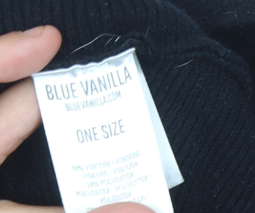 Blue Vanilla Women's Black Roll Neck Pullover Jumper