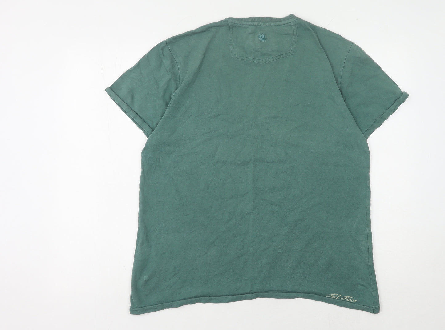 Fat Face Men's Green Outdoor T-Shirt - Medium
