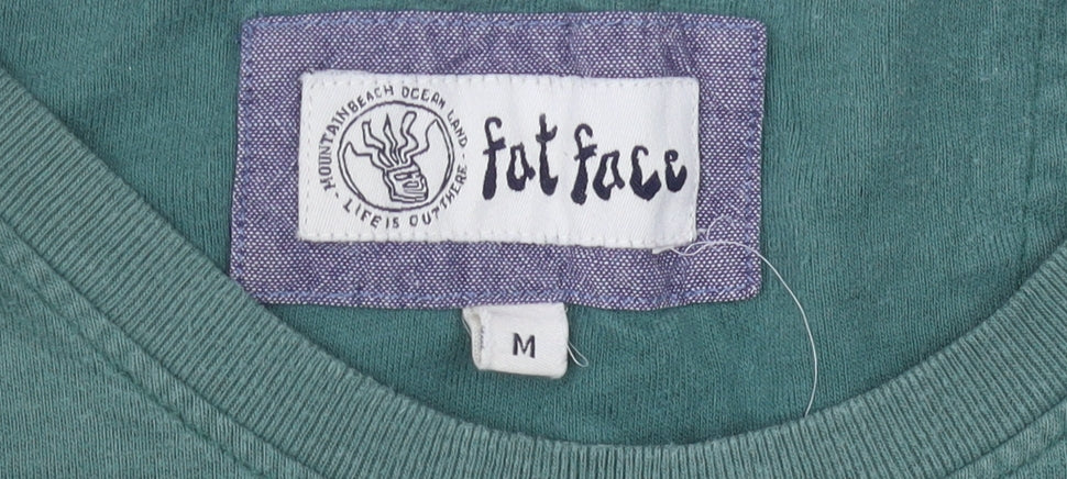 Fat Face Men's Green Outdoor T-Shirt - Medium