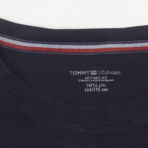 Tommy Hilfiger Boys Blue Cotton T-Shirt 14-15 Years