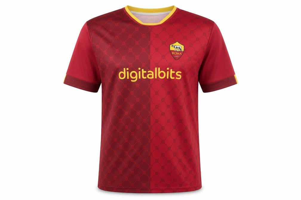 AS Roma Men's Red Football Jersey S Athletic Fit