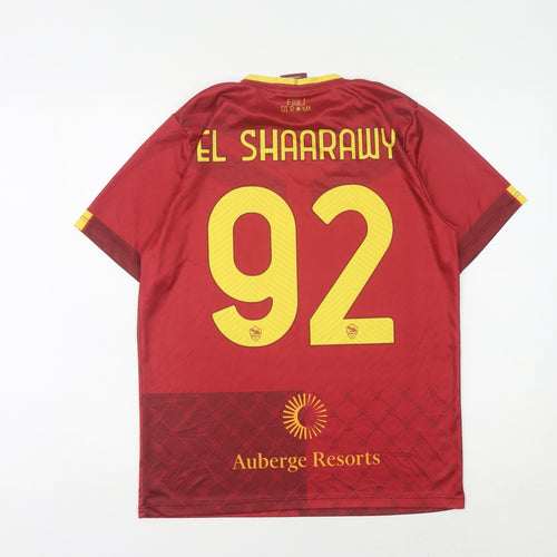 AS Roma Men's Red Football Jersey S Athletic Fit