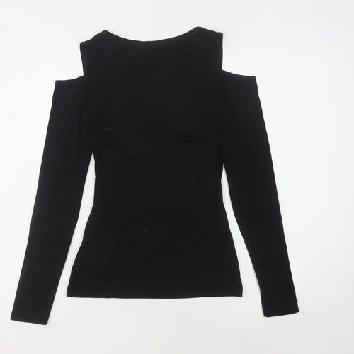 Body Flirt Women's Black XS Wrap Blouse