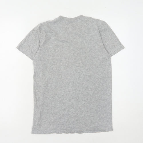 Free Will Unisex Grey Cotton T-Shirt, Size S