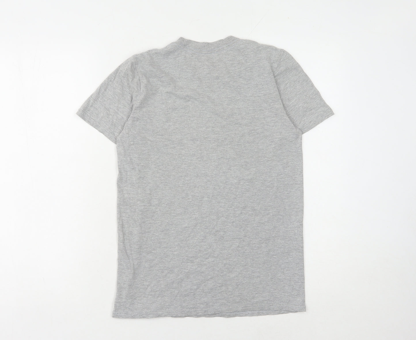 Free Will Unisex Grey Cotton T-Shirt, Size S