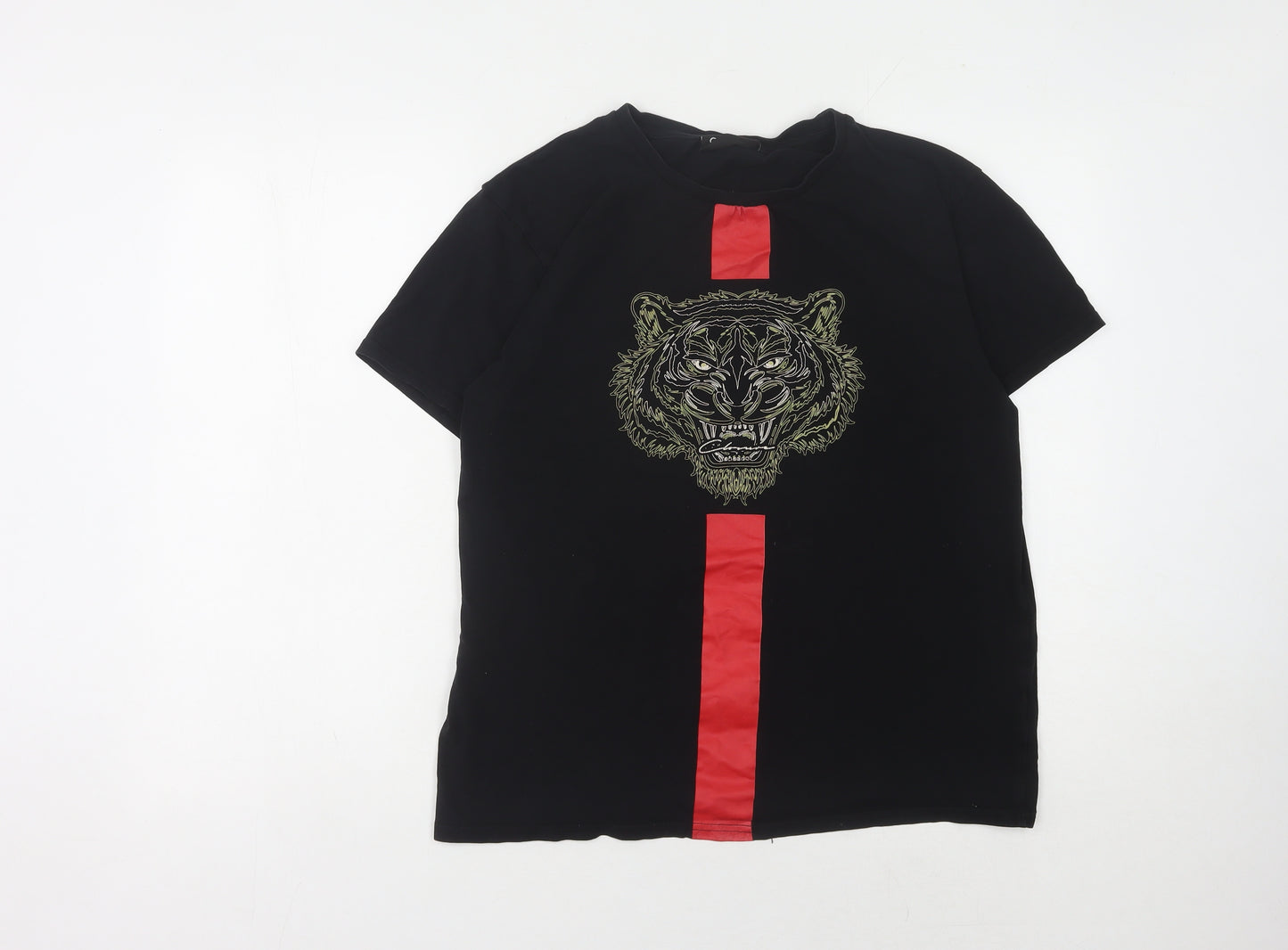 Closure London Men's Black Graphic T-Shirt, Medium
