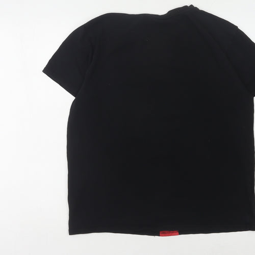 Closure London Men's Black Graphic T-Shirt, Medium