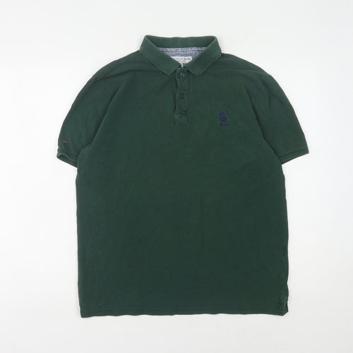 U.S. Polo Assn. Men's Green Polo Shirt L