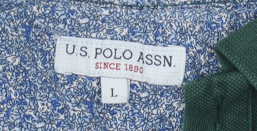 U.S. Polo Assn. Men's Green Polo Shirt L