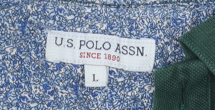 U.S. Polo Assn. Men's Green Polo Shirt L