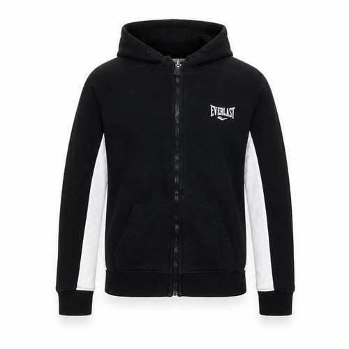 Everlast Boys Black Full Zip Hoodie 9-10 Years Casual Sportswear