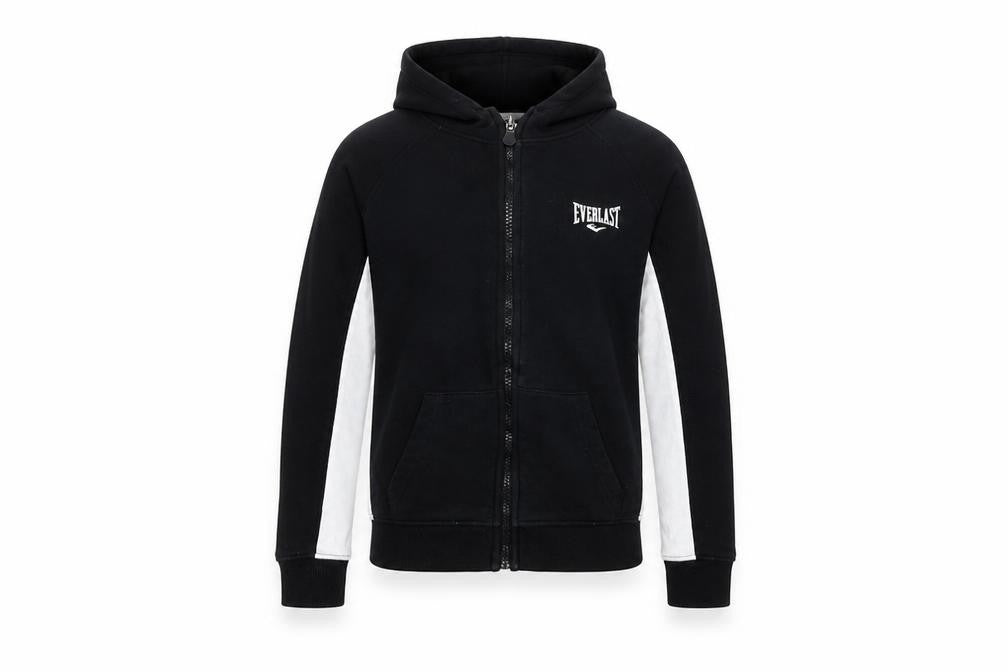 Everlast Boys Black Full Zip Hoodie 9-10 Years Casual Sportswear