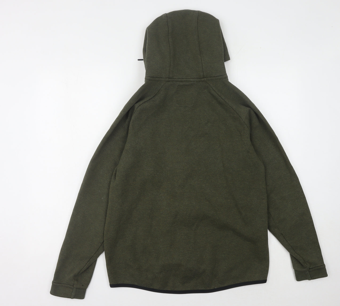 Nike Men's Green Zip Hoodie M Fleece Warm